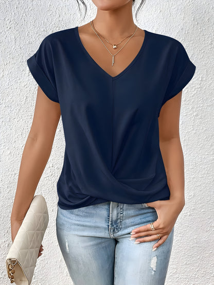 V-Neck Twist-Enhance Top