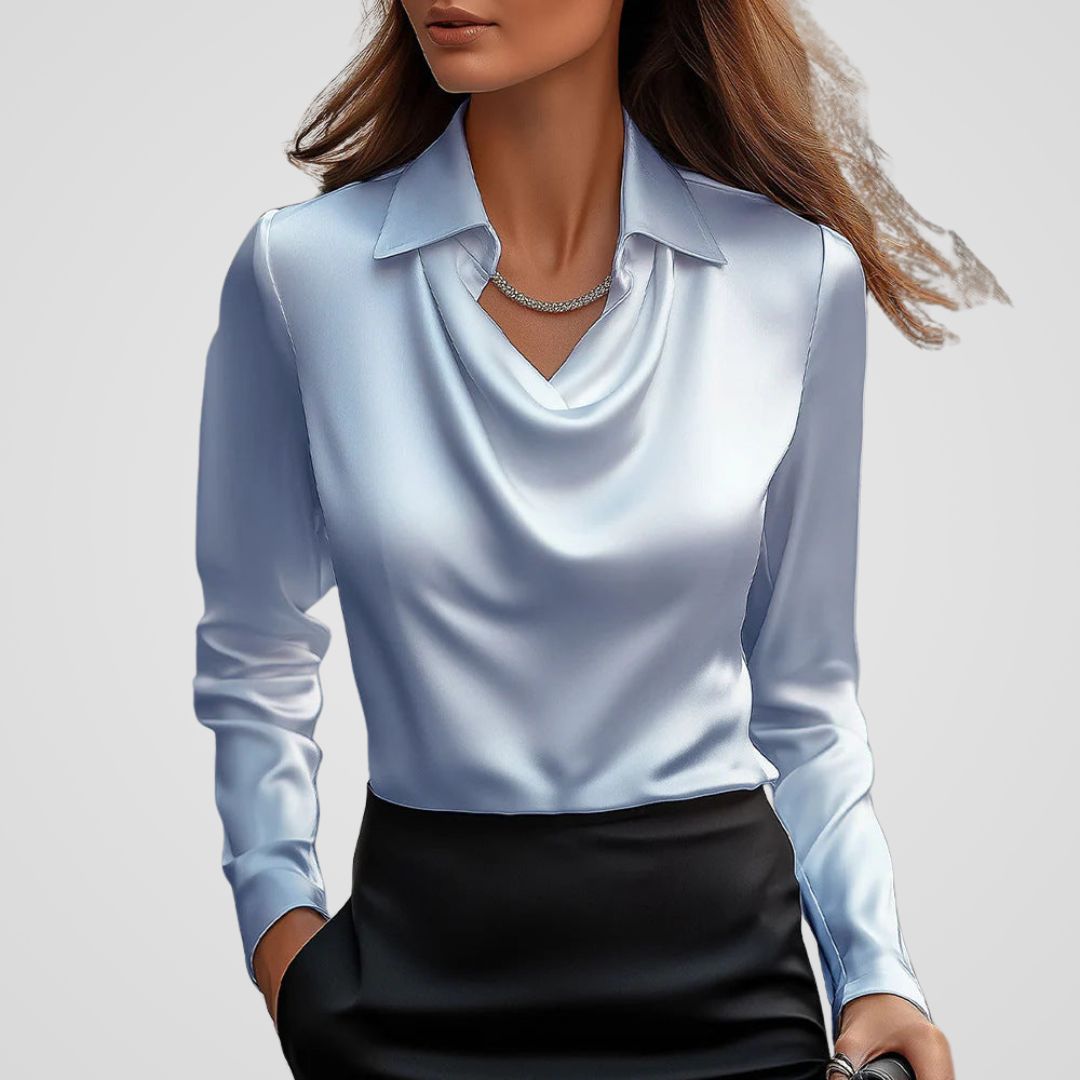Elegant Comfort Satin Blouse