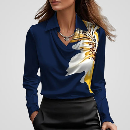 Elegant Comfort Satin Blouse