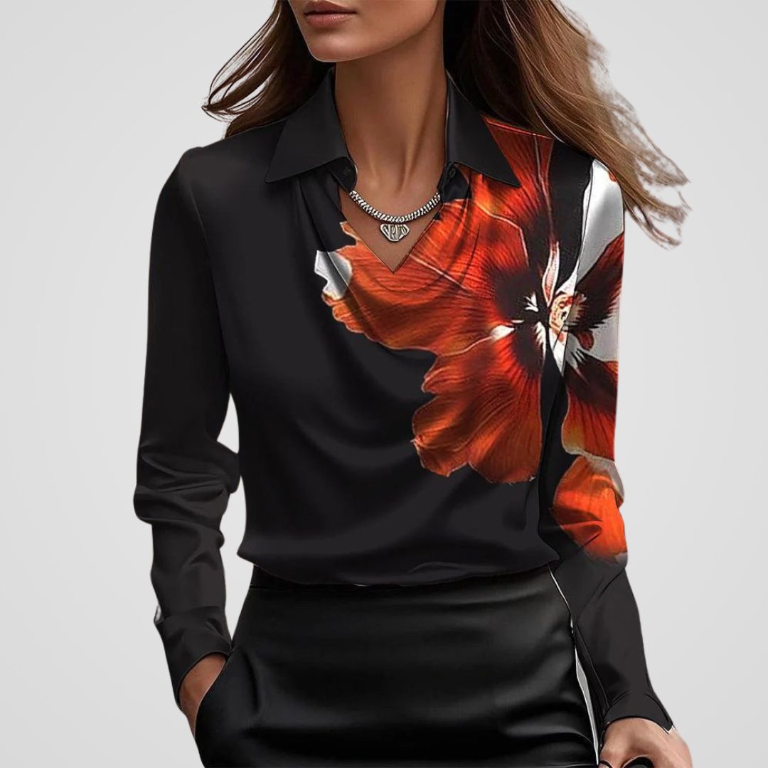 Elegant Comfort Satin Blouse
