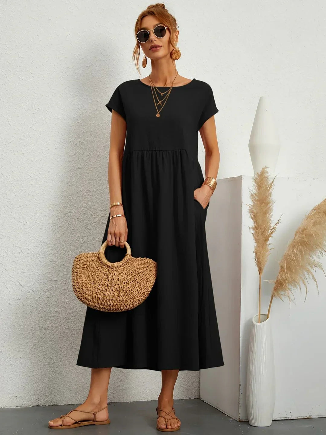 Elegance-Infused Comfort Dress