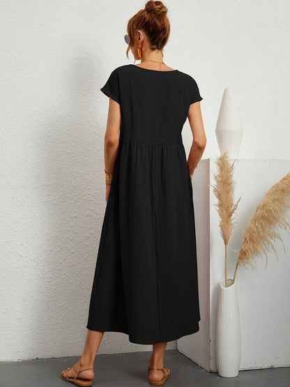 Graceful Round-Neck Dress