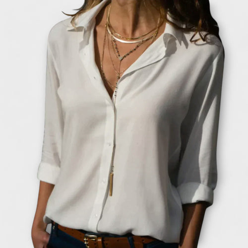 Satin-Finish Festive Blouse