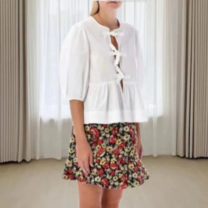 Effortlessly Chic Leopard Statement Blouse