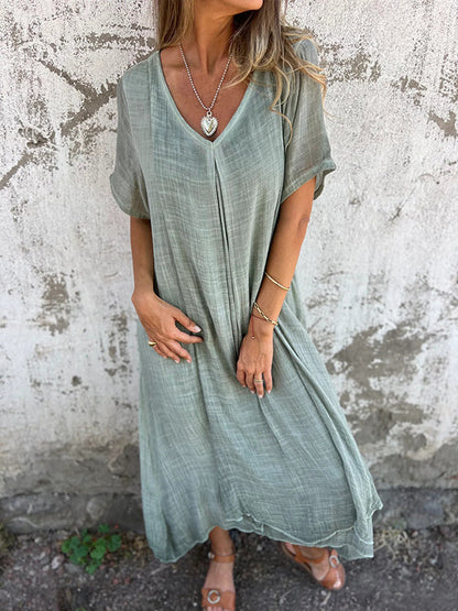Cooling V-Neck Dress