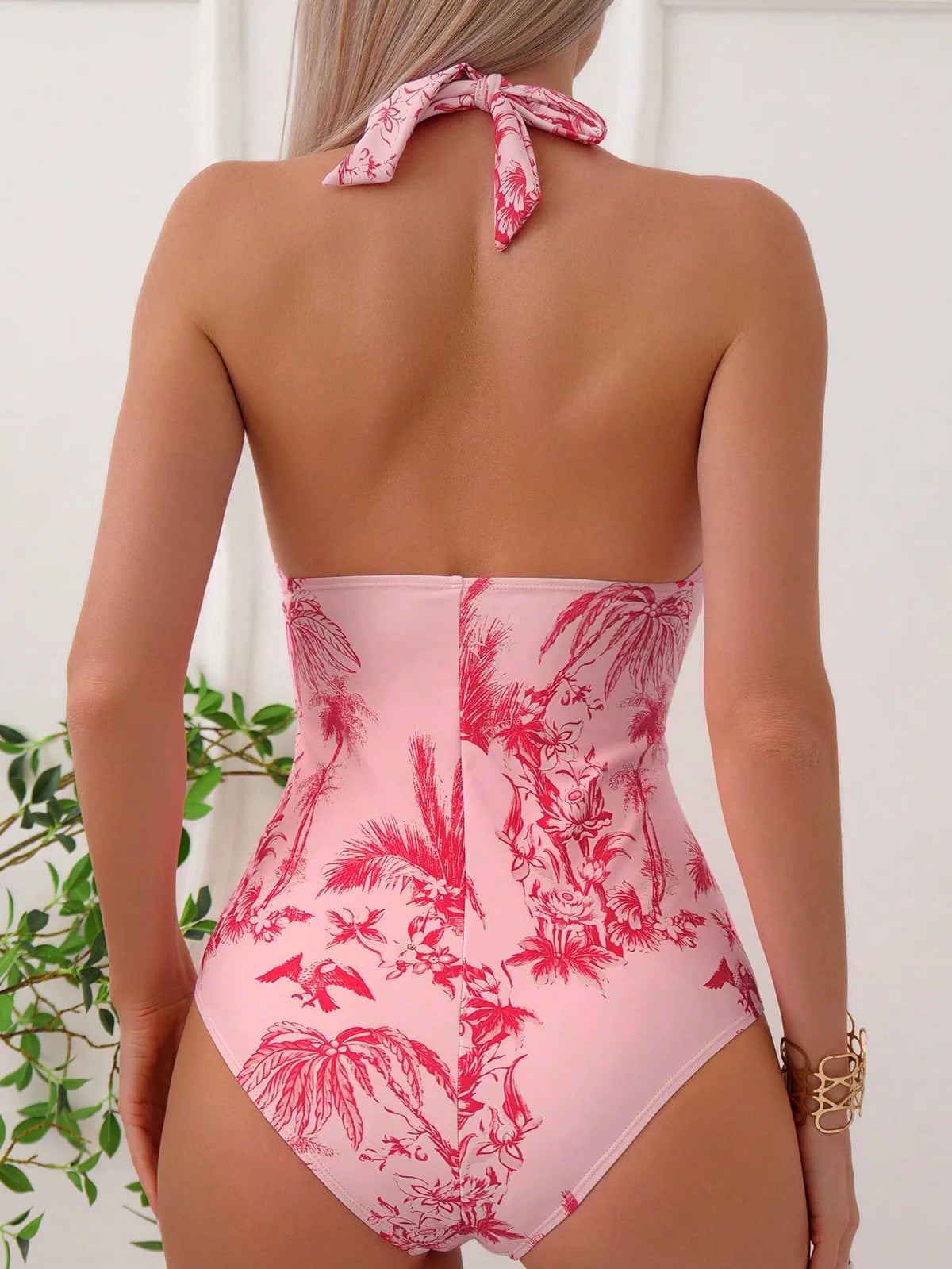 Elegant Floral Swimsuit