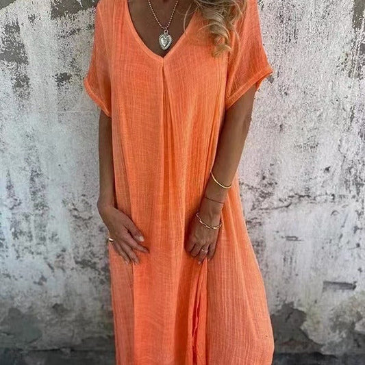 Cooling V-Neck Dress