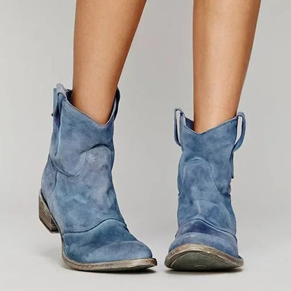 Chic Comfort Western Ankle Boots