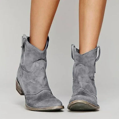 Chic Comfort Western Ankle Boots