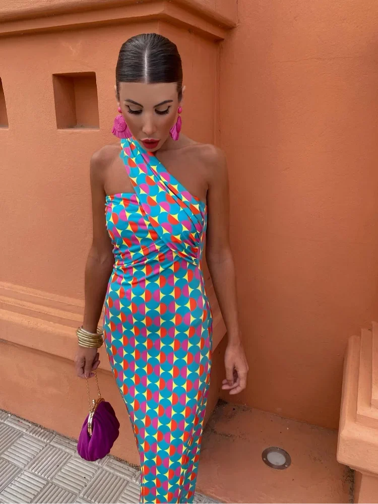 Elegant Asymmetric Maxi Dress