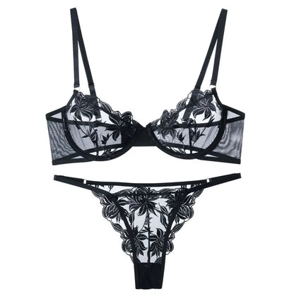 Breathable Lace Lingerie Set