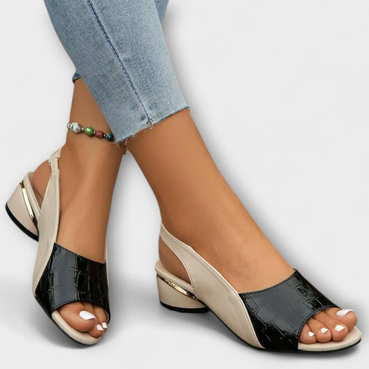 Elegant Comfort Leather Sandals