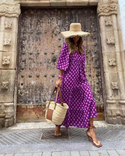 Chic-Bohemian Maxi Dress