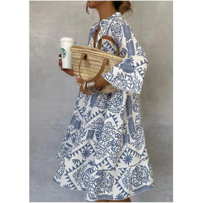 Flattering Printed A-Line Elegance