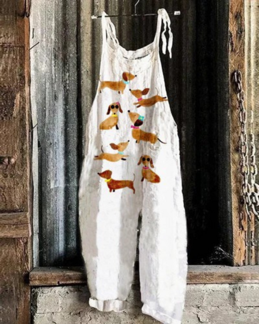 Wrinkle-Resistant Floral Jumpsuit