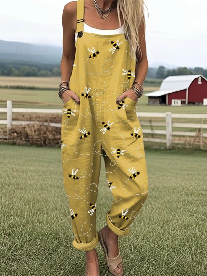 Airy-Vintage Wide-Leg Jumpsuit