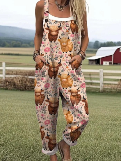 Airy-Vintage Wide-Leg Jumpsuit