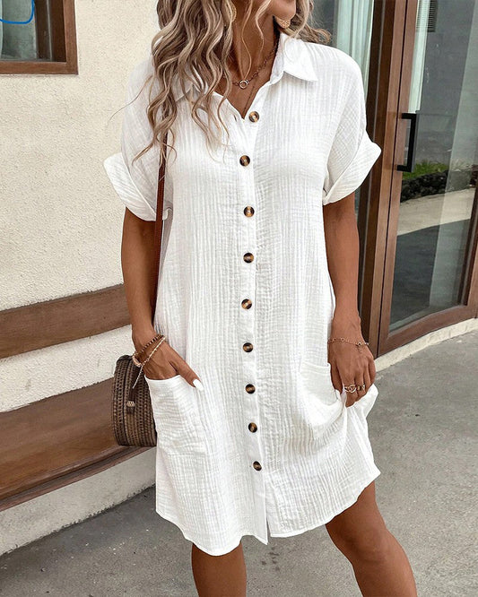 Airy Textured Summer Dress