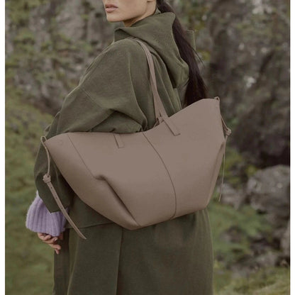 Laptop-Ready Leather Tote