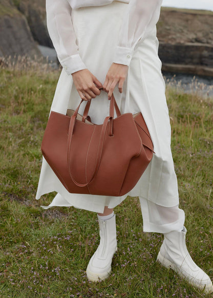 Laptop-Ready Leather Tote