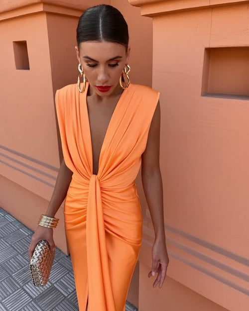 Elegant Pleated Dress