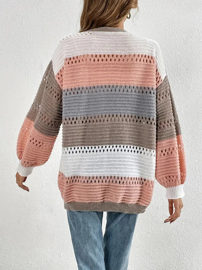 Figure-Flattering V-Neck Cardigan