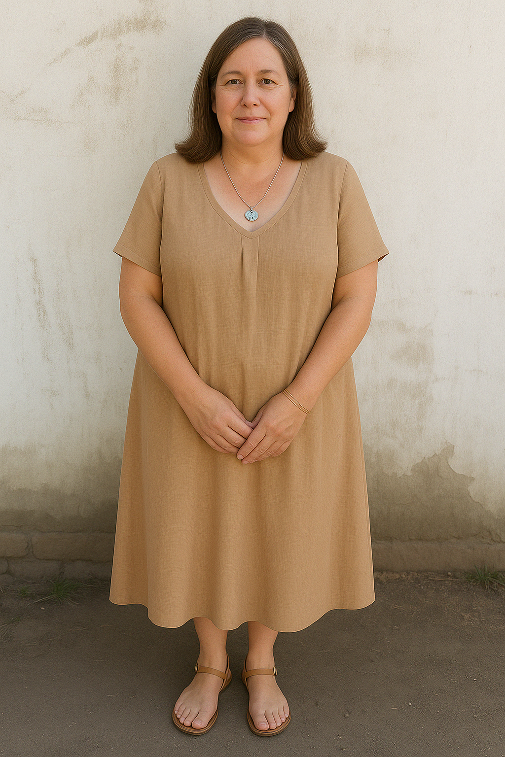 Breezy Comfort Midi Dress