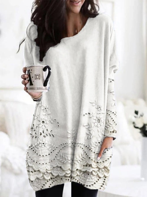Effortless Chic Embroidered Sweater