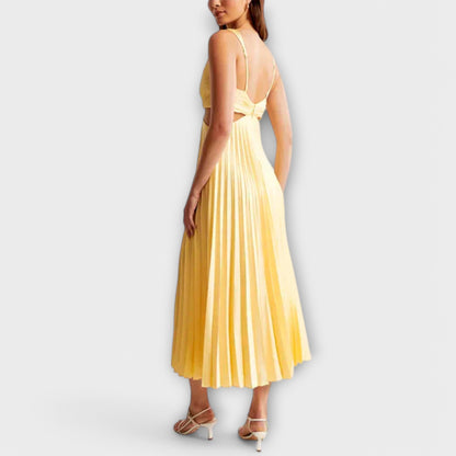Elegant Pleated Evening Dress