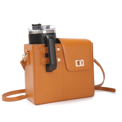 Hands-Free Tumbler Crossbody Bag