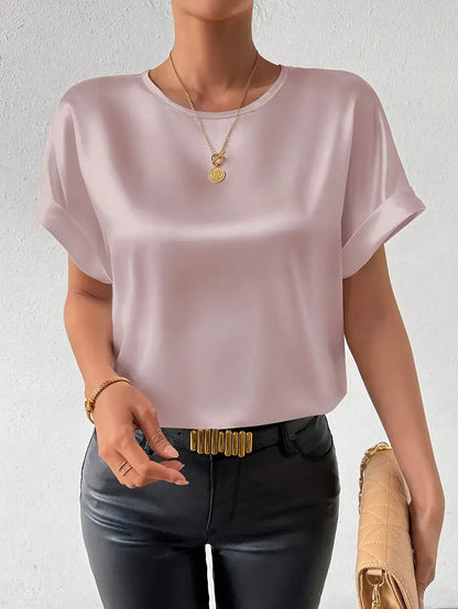 Crease-Resist Batwing Blouse