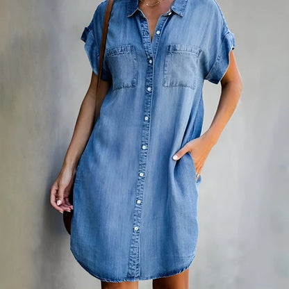 Versatile-Fit Denim Dress
