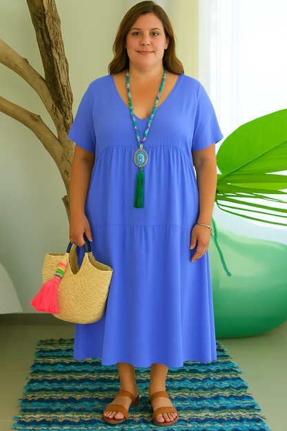 Soft-Tiers Maxi Dress