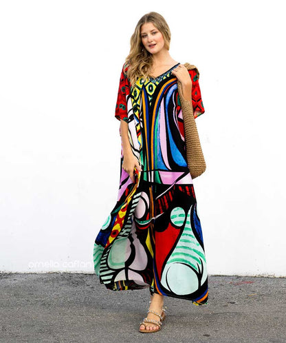 Eco-Soft Kaftan Dress