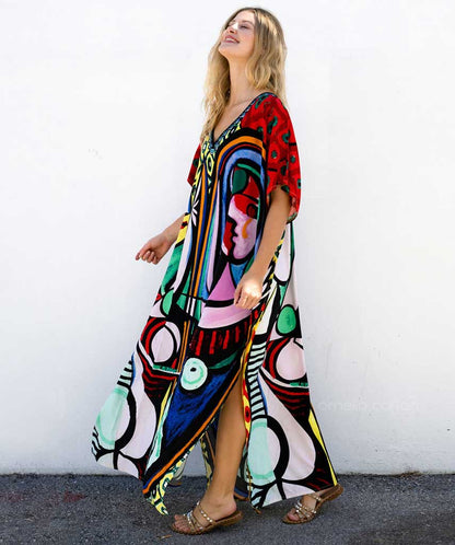 Eco-Soft Kaftan Dress