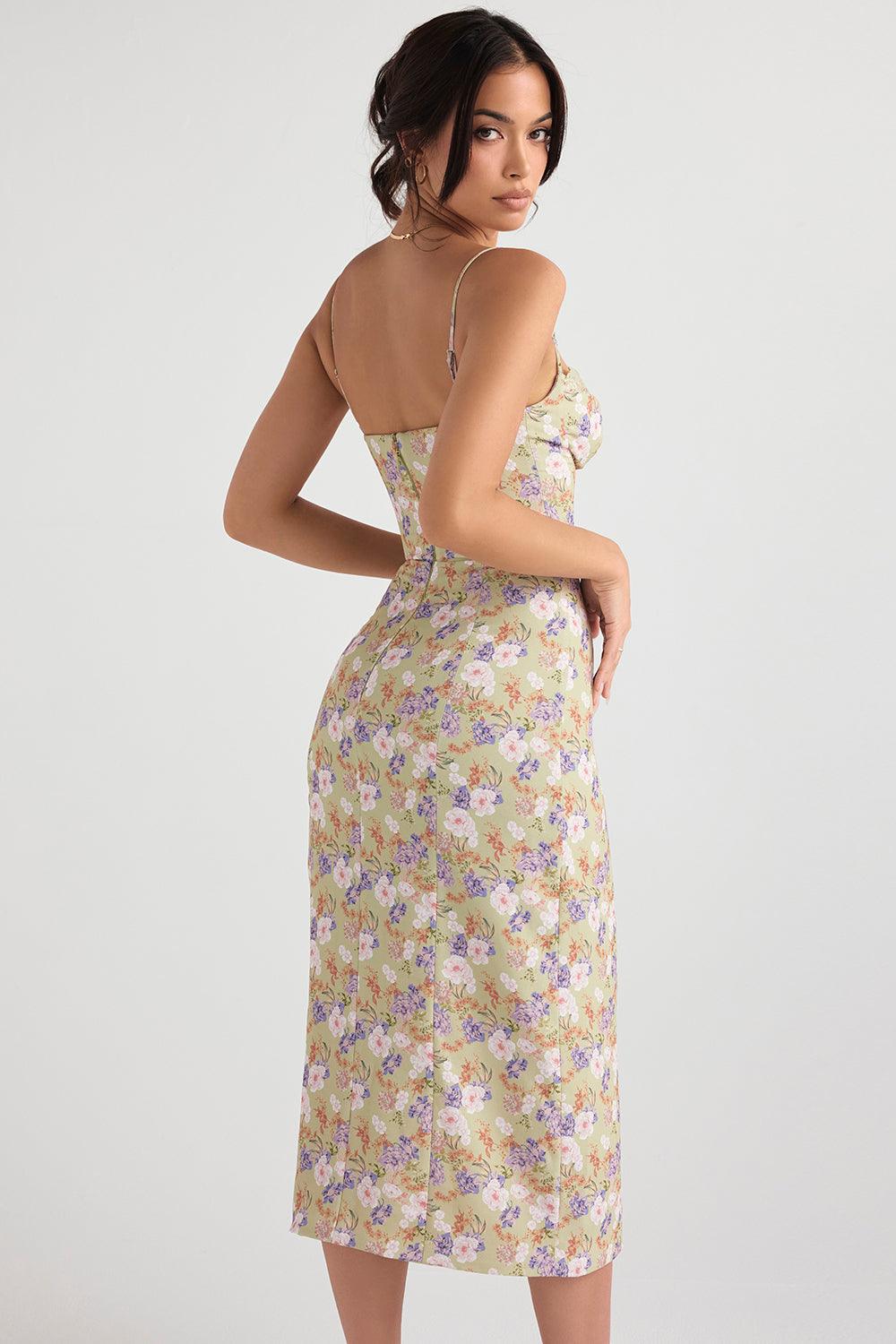 Elegant Floral Midi Dress
