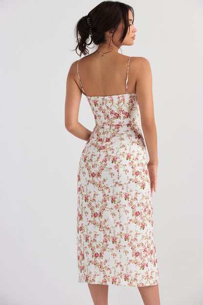 Elegant Floral Midi Dress