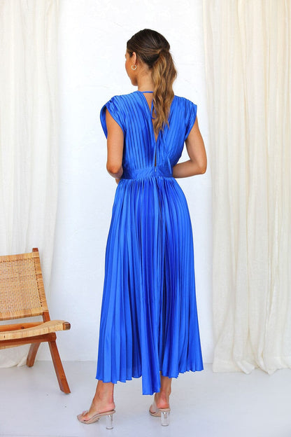 Silk Elegance Midi Dress