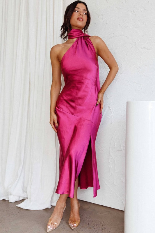 Luxe Silk Midi Dress