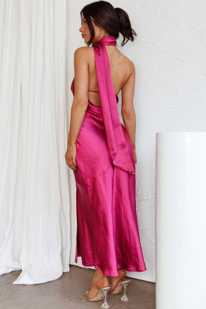 Luxe Silk Midi Dress