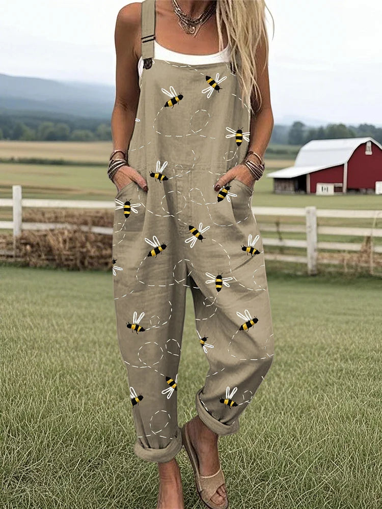 Airy-Vintage Wide-Leg Jumpsuit