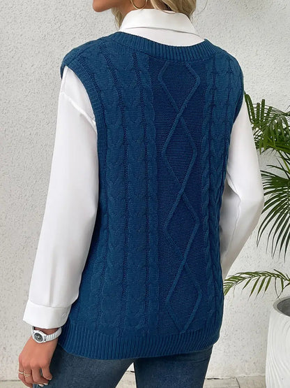 Figure-Flattering V-Neck Jumper