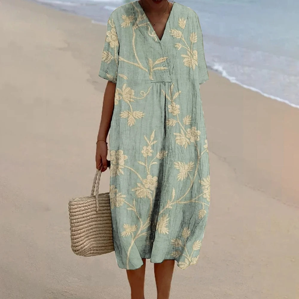 Effortless Chic Printed A-Line Dress