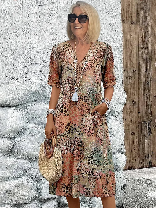 Easy-Fit Floral Maxi Dress