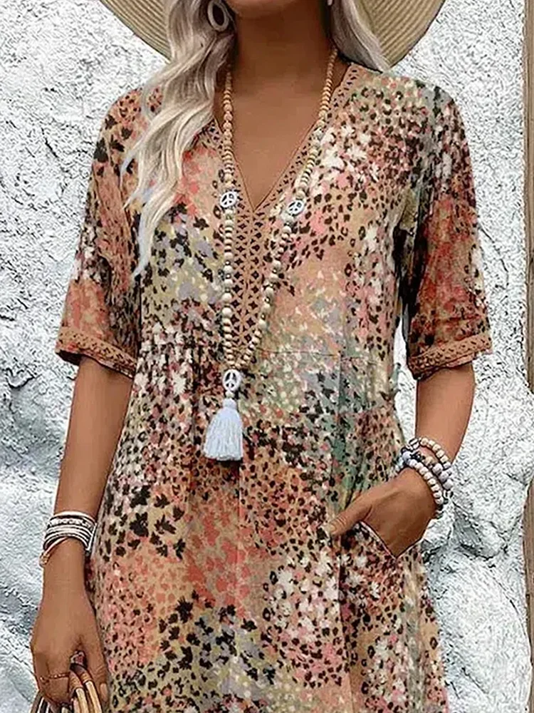 Easy-Fit Floral Maxi Dress