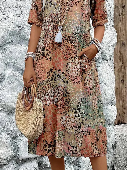 Easy-Fit Floral Maxi Dress
