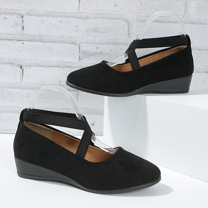 Red Stable-Step Wedge Sandals