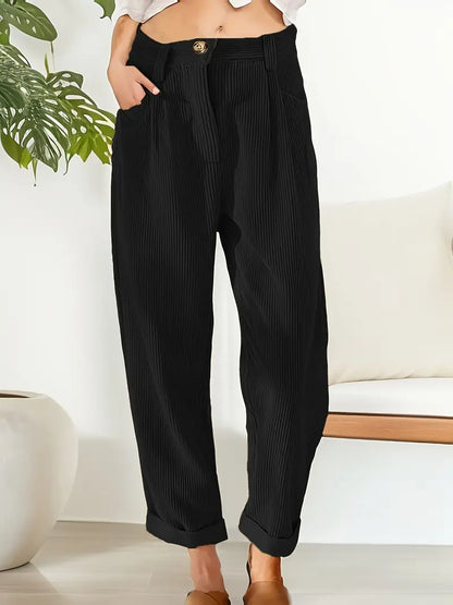 Comfort-Stretch Corduroy Trousers