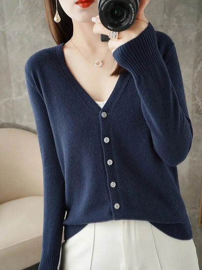 Flattering V-Neck Coat