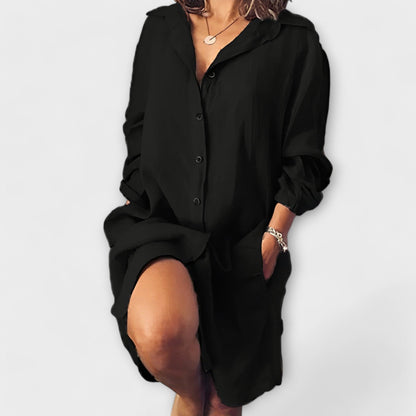 Elegant Comfort Linen Blouse